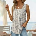 thumbnail image 1 of LSLJS Débardeurs pour Femmes T-shirt Ample Confortable à Col en V Imprimé Mode pour Femmes Blouse Sans Manches Hauts Décontractés, 1 of 5