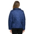 thumbnail image 3 of Casual Nights Women's Quilted Bed Jacket, Button Front Long Sleeve Sleep Top with Pockets, 3 of 4