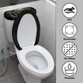 thumbnail image 4 of HELLHERO 2 Pieces Toilet Seat Lid Cover Set Soft Polyester, Elastic Edge, Bathroom Home, Cute Pug Breakthrough Pattern, 4 of 7