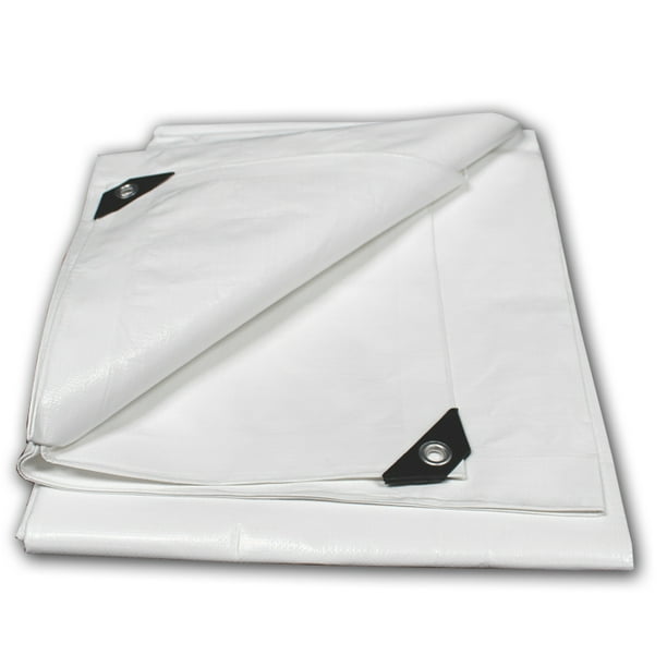 King Canopy White Heavy Duty Tarp 20X20