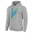 thumbnail image 2 of Unisex Starter Heather Gray Los Angeles Chargers Color Scratch Fleece Pullover Hoodie, 2 of 3
