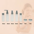 thumbnail image 2 of Unique Bargains 7 Pcs Travel Size Toiletries Bottles Containers Leakproof Squeezable Refillable Travel Container Set Gray, 2 of 5