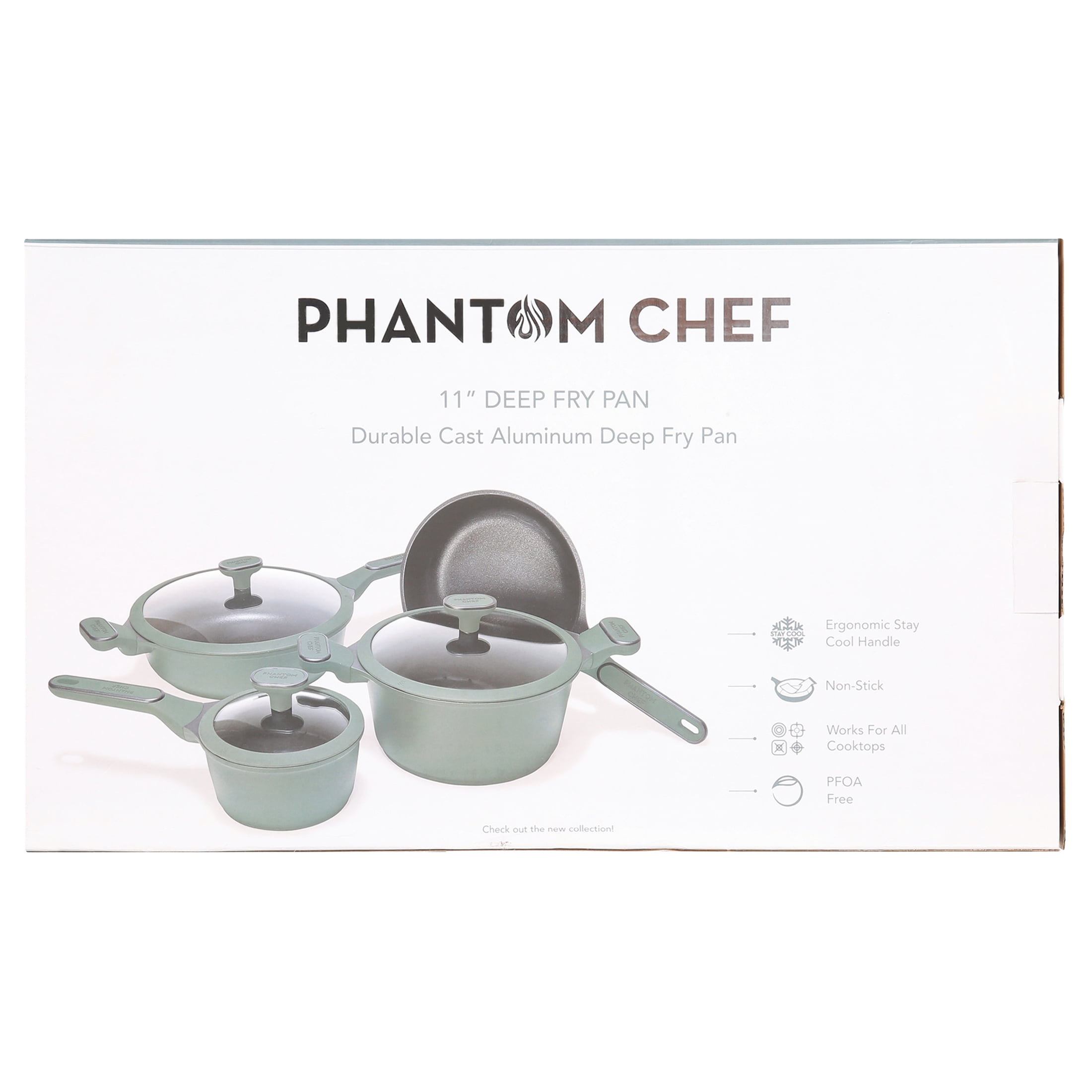 Phantom Chef 19-in Aluminum Cookware Set with Lid in the Cooking Pans &  Skillets department at