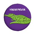 thumbnail image 2 of Waterproof Spare Wheel Cover, Green Crocodile Adjustable Wheel Cover For Jeep Trailer Rv Suv Car, 16 Inch, 2 of 8