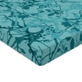 thumbnail image 2 of Ambesonne Teal Fitted Sheet, Ink Drawing Style Tree, Queen Size, Teal Turquoise, 2 of 3