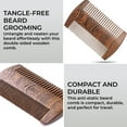 thumbnail image 2 of H&S Wooden Beard Grooming & Mustache Comb for Men - Tangle Free Wood Comb for Beard Straightener - Sandal Scented Travel Beard Growth Comb Tool for Hair Care, 2 of 7