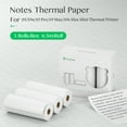 thumbnail image 3 of PeriPage Rouleau de Papier Thermique pour Notes 77 x 30 mm Sans BPA, Non Adhésif, Papier pour Reçus Imperméable, Résistant à l'Huile et à la Friction pour PeriPage A9A9sA9 ProA9 MaxA9s Max Imprimante de Poche Mobile, 3 Rouleaux, 3 of 7