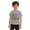 Grey, variant on Kids 250th Anniversary America Doodle T-Shirt, Boys Patriotic 1776-2026 Short Sleeve Graphic Tee