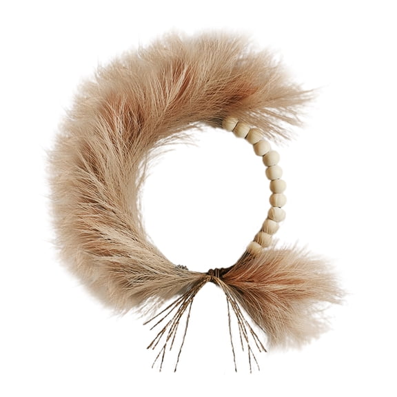 Artificial Pampas Grass Wreath Bohemian Home Door Hanging Wreath