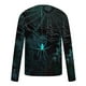 thumbnail image 4 of Blusas y camisas de manga larga con cuello redondo para hombre, blusas casuales de cuello redondo y manga larga, camisetas estampadas, blusas para hombre, 4 of 5