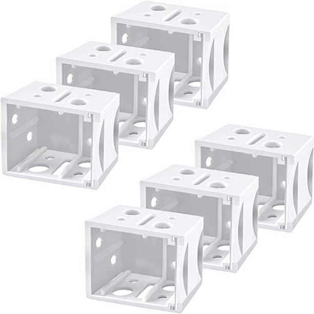 Paquete de 6 soportes para persianas de 1 pulgada, soportes para persianas verticales, persianas de plástico para ventanas, soportes para rieles de cabeza, caja de perfil blanco, soporte de montaje para persianas verticales, soportes para barra de cortina, soportes para cortinas para persianas verticales oso de fresa Electrónica