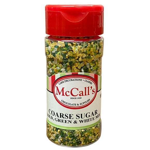 SUGAR COARSE GOLD GREEN & WHITE MIX 100 g
