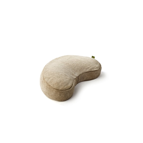 Yos Yoga Meditation Seat Crescent Shaped Removable Cover Buckwheat Hulls Fill 1 Count