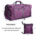 thumbnail image 3 of Bolsa de viaje Woogwin, grande, impermeable, 60 L, color morado, 3 of 8