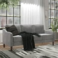 thumbnail image 2 of DHP Marbella 3-Seater Sofa & Couch, Living Room Furniture, Gray Velvet, 2 of 18
