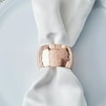 thumbnail image 4 of BalsaCircle 4 Pieces Rose Gold Hammered Napkin Rings Table Top Decorations, 4 of 8