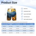 thumbnail image 4 of Cauagu Elegant Sunset Sunflower Print Swim Trunks for Men,Youth Boys Swim Shorts Compression Liner Beach Shorts Boys' Swimming Shorts 7-20 Years Bathing Suit-X-Large, 4 of 7