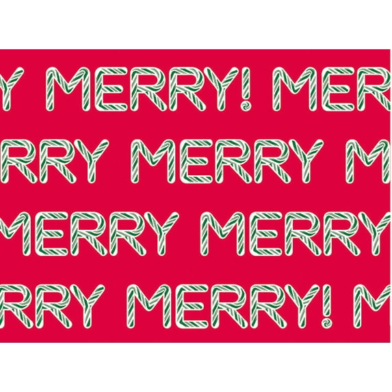 Pack of 1, Sweet Merry Wrapping Paper 26" x 833', Full Ream Roll for Celebration, Party, Holiday, Birthday and Events, Made in USA