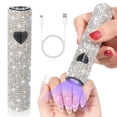 thumbnail image 1 of WJCA Handheld UV Nail Lamp, Portable LED Curing Light for Fast Drying Gel Polishes, USB Powered Mini Dryer, White, 1 of 7