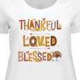 thumbnail image 4 of Inktastic Thankful Loved Blessed Women's Plus Size T-Shirt, 4 of 5
