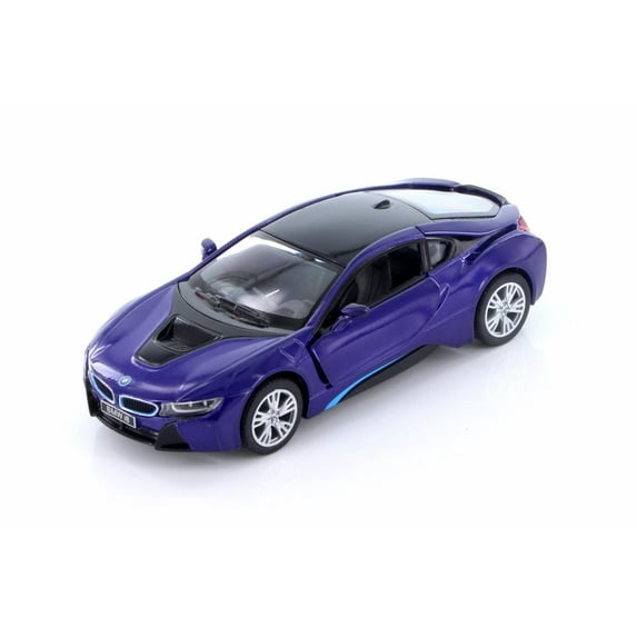 BMW i8 Hard Top, Blue - Kinsmart 5379DA - 1/36 scale Diecast Model Toy Car (Brand New but NO BOX)