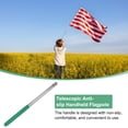 thumbnail image 2 of Uxcell 4-Pack 3.94Ft/1.2M Telescopic Flag Pole with Clips Green, 2 of 2