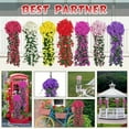 thumbnail image 5 of 1PC Artificial Flowers Silk Violet Wall Hanging Wedding Scene Decor Home Potting Outdoor Garden Party Festival diy gifts Hotsale, 5 of 9