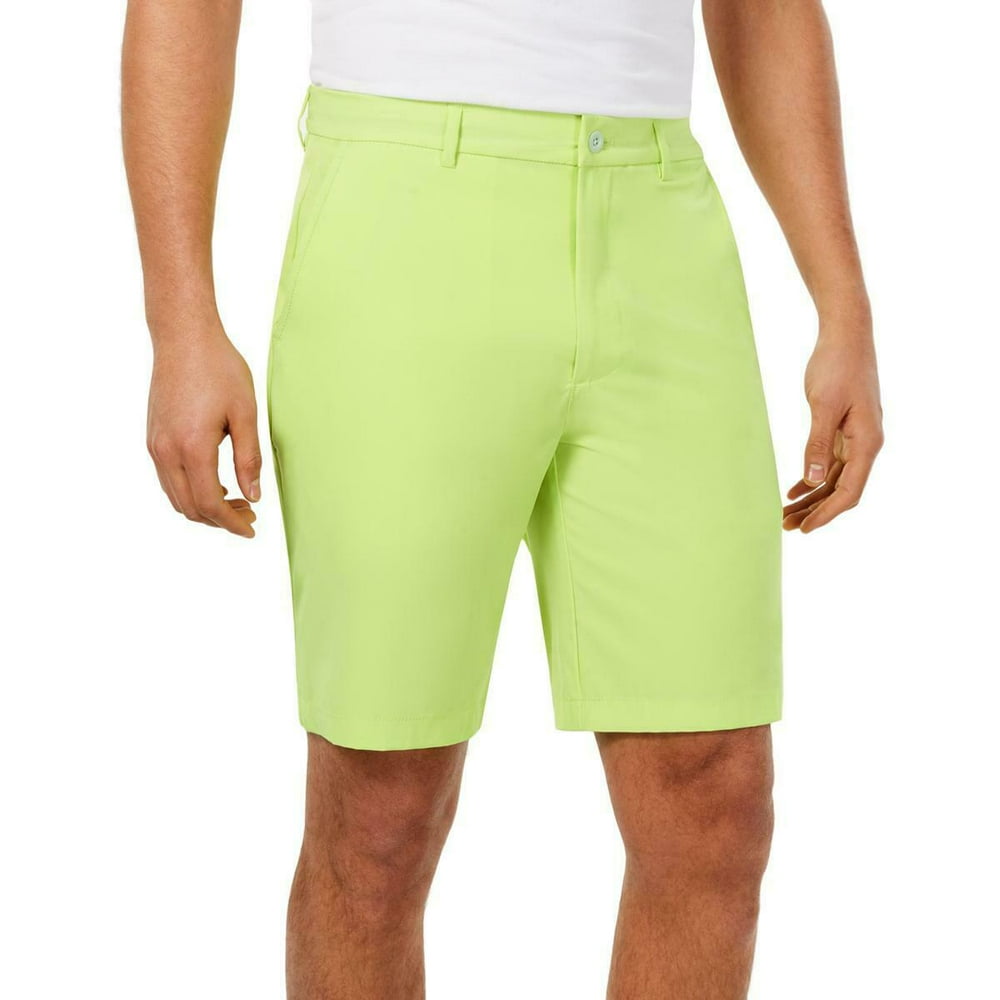 Attack Life Mens Activewear Bottoms Fuego Lime Green Shorts 55 32