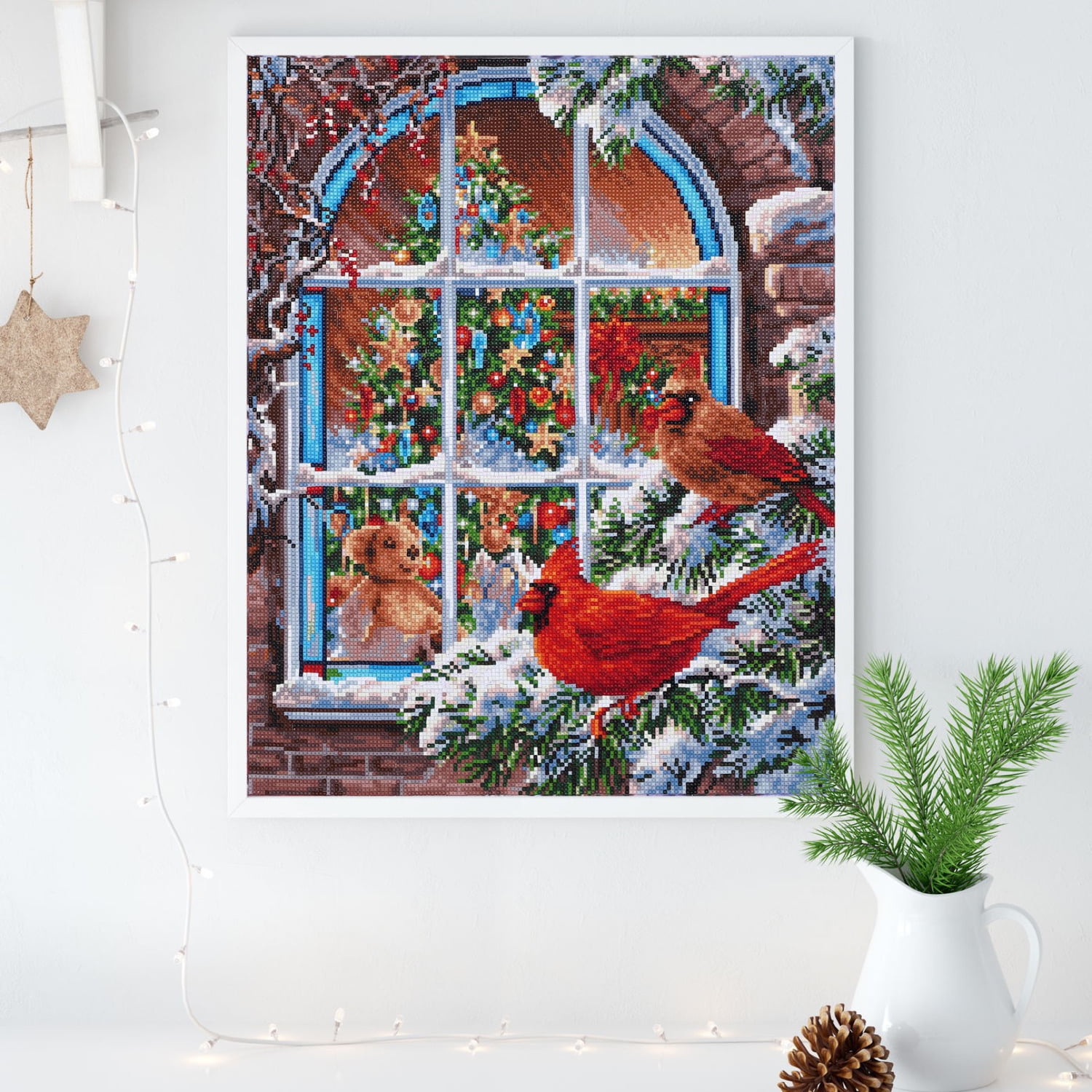Diamond Dotz Christmas Window Diamond Painting Kits for Adults - Diamond Art Kits a Relaxing Creative Craft Kit with Dotz Gems