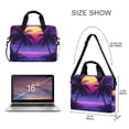 thumbnail image 3 of FORMRS 16" Laptop Bag Carrying Sleeve Case with Handle Travel Shoulder Briefcase, Pink Digital Art, 3 of 8