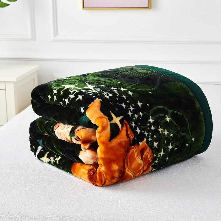 Thick heavy fleece blanket sale