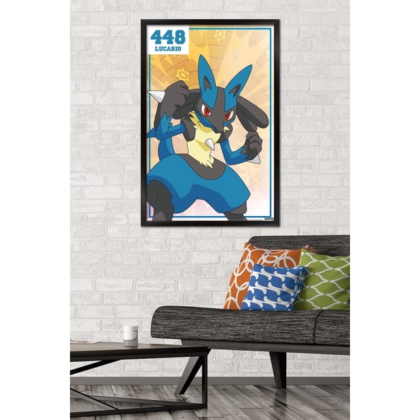 ルカリオ　ポスター Pokémon - Lucario 448 Wall Poster, 22.375