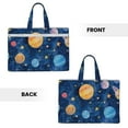 thumbnail image 2 of Kdxio Planets And Stars1 File Tote Document Bag Business Briefcase Bag Document Organizer Tote Briefcase for Letter A4 Files Business Teacher Office Bag, 2 of 8