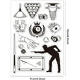 thumbnail image 4 of 1Sheet Billiards Clear Stamps Billiards Decorative Clear Stamps Silicone Stamps for Card Making and Photo Album Decor Decoration and DIY Scrapbooking, 4 of 6