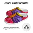 thumbnail image 6 of KLL Brightly Colored Cupcakes Pattern Adult Unisex Cozy Slippers,Fuzzy Slip-on Slippers TPR Sole Slippers Comfort Plush Home Footwear for Indoor & Outdoor-8, 6 of 7