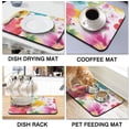 thumbnail image 5 of Dish Drying Mat for Kitchen Counter 20x12in Washable Quick Dish Drying Pad Rubber Backed Absorbent Draining Mat Fit Kitchen Counter,Bar,Under Sink,Dishes,Utensils,Dish Rack, 5 of 5