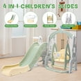 4In1 Kids Slide For Toddlers Age 13 Slide And Swing Set,Indoor