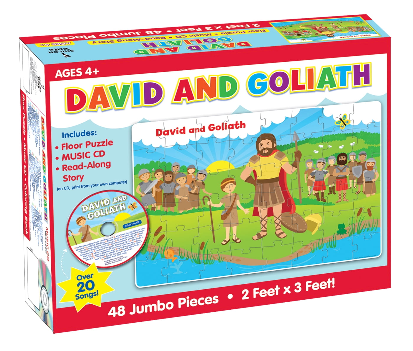 I'm Learning the Bible Floor Puzzle David and Goliath Floor Puzzle