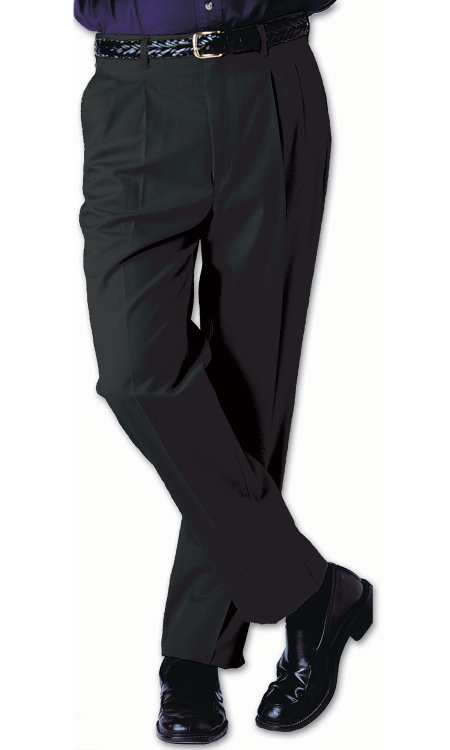 Edwards Garment Mens Casual Chino Blend Easy Fit Pant_BLACK_54 UL