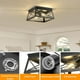 thumbnail image 4 of Lámpara de techo Pynsseu Industrial 2 luces Farmhouse Black, 4 of 8