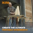 thumbnail image 2 of Mesa de trabajo Bora Centipede para caballos de sierra con soporte de trabajo Bora Centipede - 24"" x 48"" - Incluye tapa de madera con orificios para perros de 3/4" + 6 manijas de bloqueo de giro ráp, 2 of 5