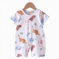 thumbnail image 2 of UAYOTSE Baby Boy Rompers Short Sleeve Cotton Toddler Rompers Graphic Print Baby Clothes One-Piece Outfit,Sizes 6-12 Months, 2 of 4