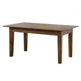 thumbnail image 2 of Simply Brook 62-134" Long Rectangular Extendable Dining Table Brown Solid Wood, 2 of 5