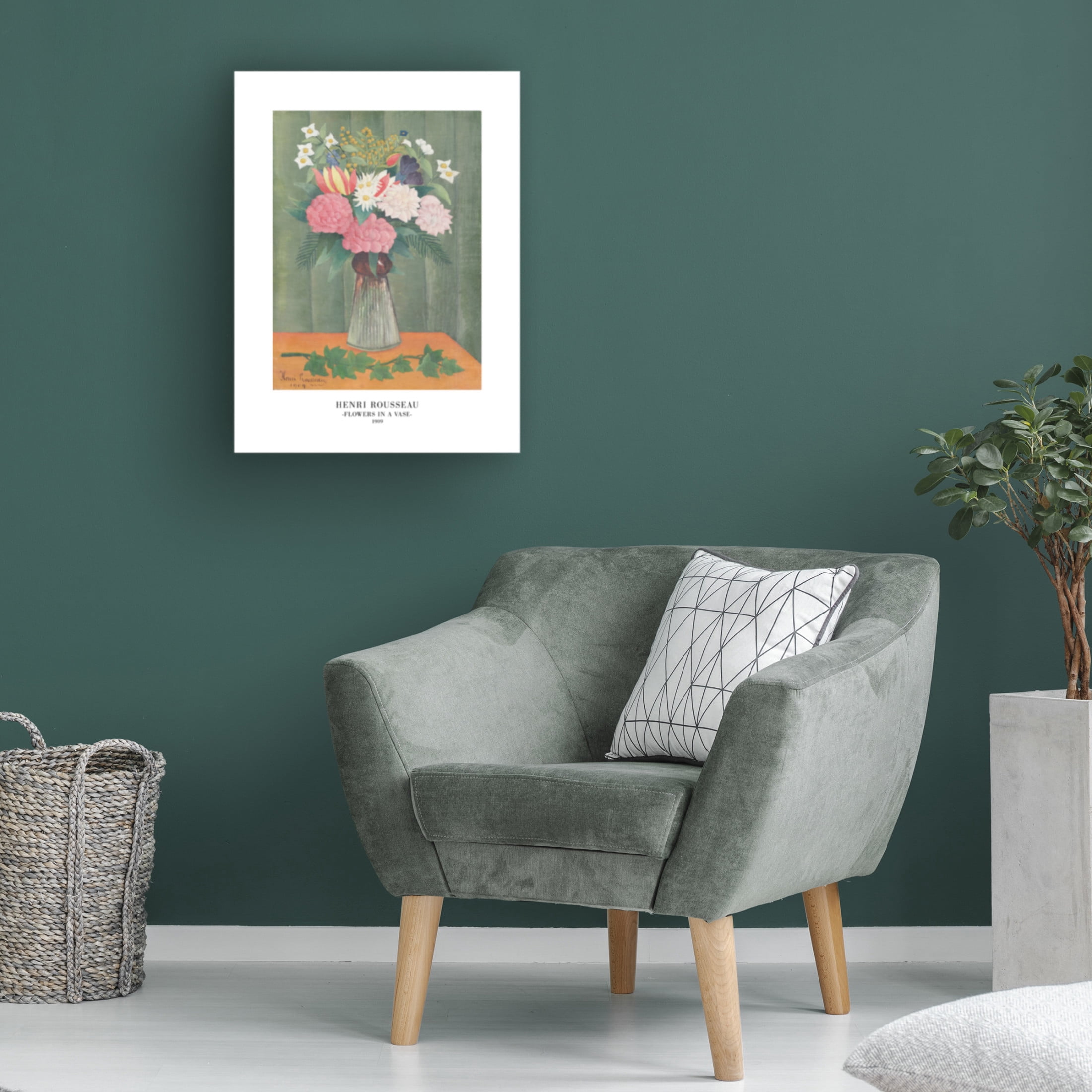 Trademark Fine Art Pictufy  Flowers In a Vase Canvas Wall Art
