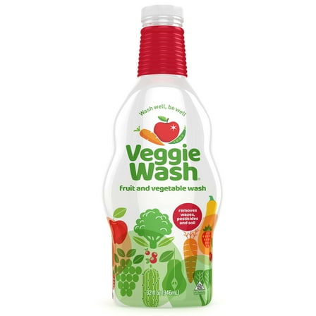 Veggie Wash Fruit and Vegetable Wash, Produce Wash and Cleaner, 32 Fluid Ounce