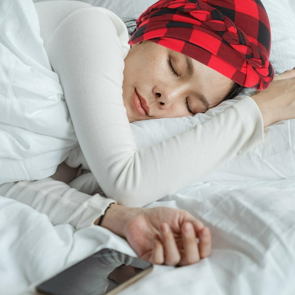 ifundom Red Sleeping Hat Comfortable 1 Pc for Hair and Sleep