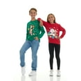 thumbnail image 4 of Pink Angel Girls’ Christmas Sweatshirt – Cozy Fleece Holiday Pullover – Festive Winter Top for School, Parties & Photos – Red Santa- Sizes 7/8, 4 of 9