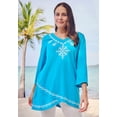 thumbnail image 2 of Woman Within Plus Size Embroidered Tulip Tunic, 2 of 3