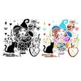 thumbnail image 2 of Halloween Witch Wall Stickers | PVC Vinyl Removable Multicolor Wall Decals | Waterproof DIY Home Decor | 2 Pack | 11.6x11.6 Inch | Easy Clean | Halloween Decorations, 2 of 8