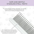 Detangling Pet Comb for MMF7 Dog & Cat, Grooming Comb Short Stainless
